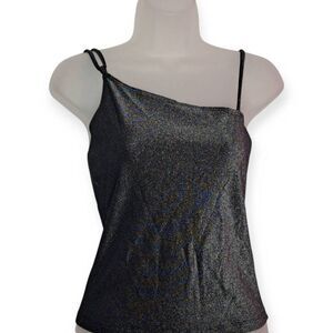 A Byer California Women's Vintage 90s Metallic Strappy Top size M